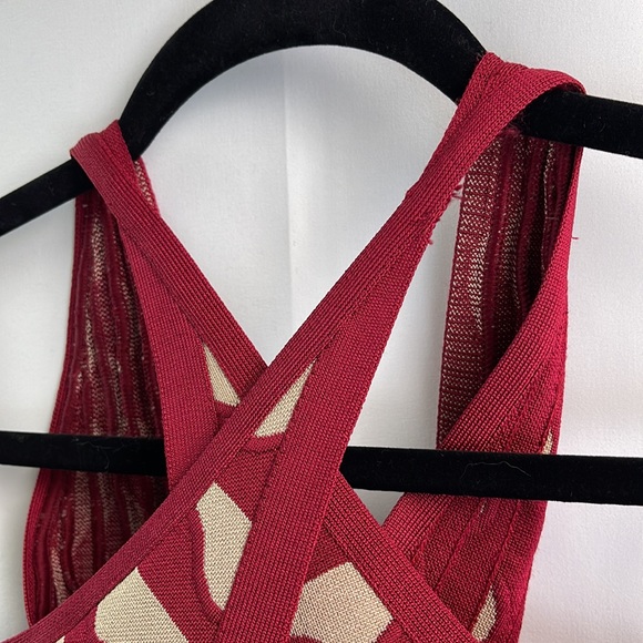 Herve Leger Halter Dress NWT Medium - Picture 14 of 17